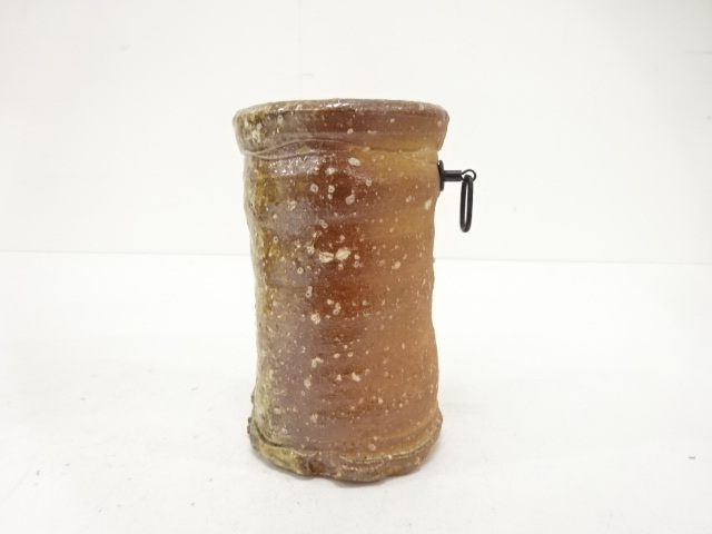  信楽焼　高橋楽斎造　旅枕　掛花入